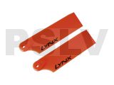 LX60471   300 X   Lynx Plastic Tail Blade 47 mm   Orange Neon
